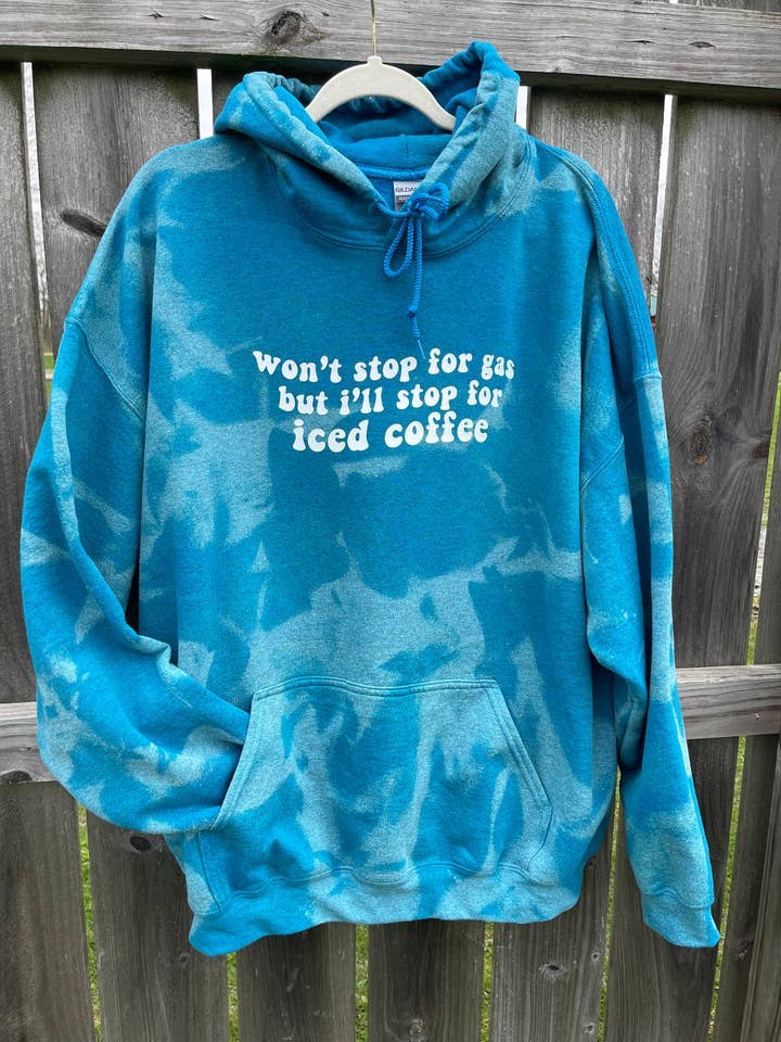 Sudadera con capucha tie dye café helado | suéter blanqueado teñido anudado | Regalo para ella | Sudadera moderna | Sudadera Mama para venta al por mayor de 3RVinylShop