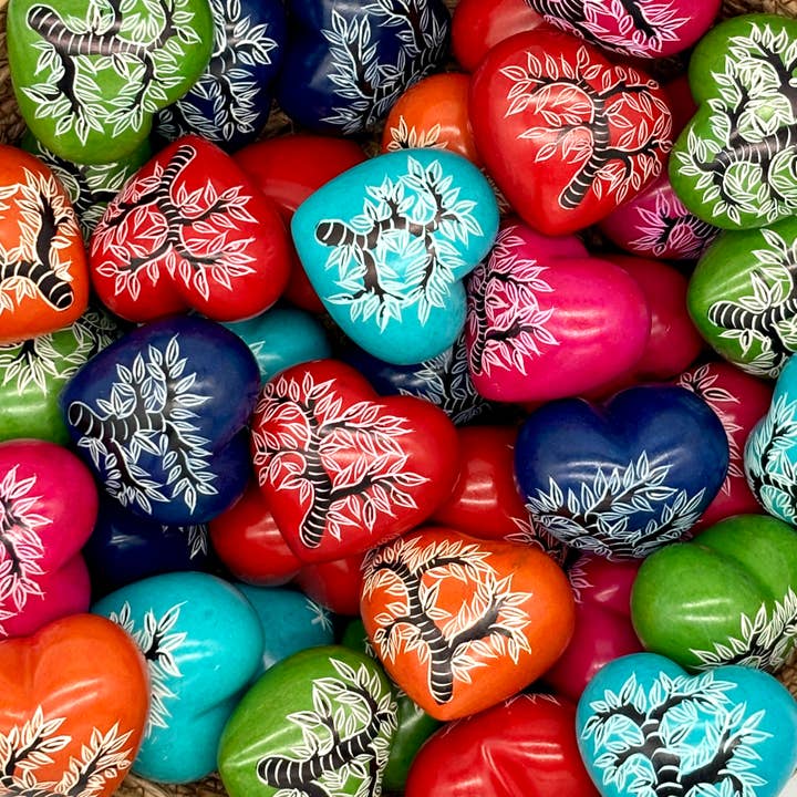 Corazones - Árbol de la Vida - Pequeño - Piedra de Jabón para venta al por mayor de Mondo Trading Company