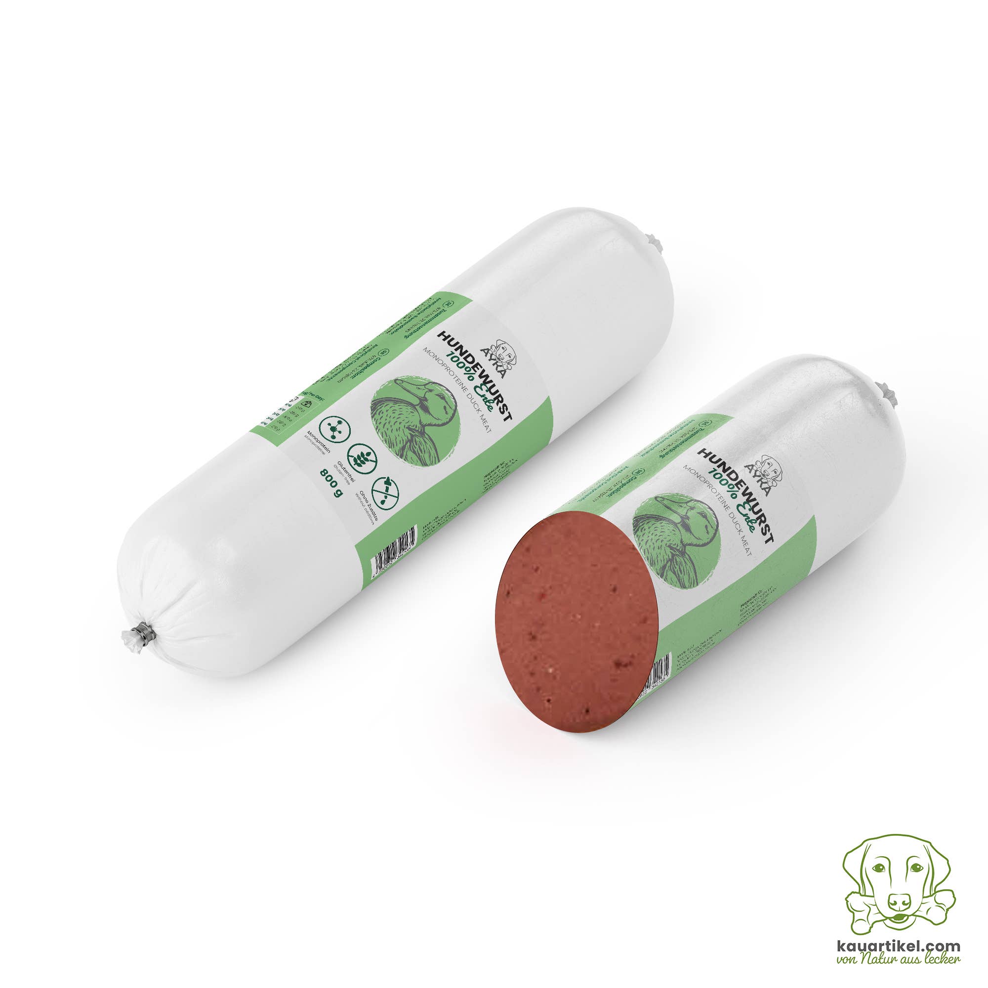 Kauartikel.com GmbH - Wholesale Pet Food - Dog - Ayka Dog Sausage Duck0