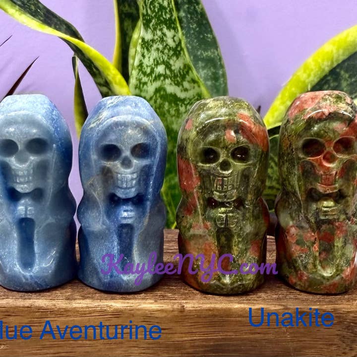 KayleeNYC - Wholesale Spiritual Stone/Crystal - 5cm Mix Crystals Grim Reaper Healing Energy4