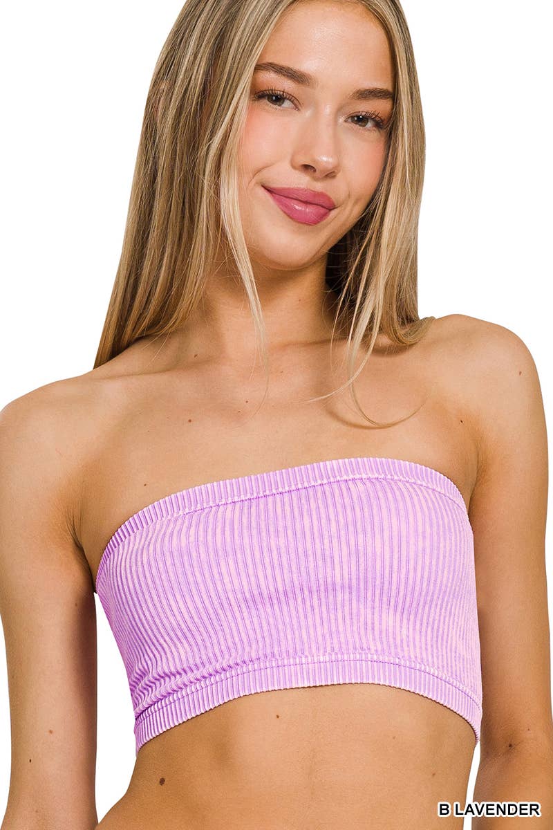 42POPS - Wholesale Bustier - Women's - ",,,.Premium washed seamless rib bandeau top bra19