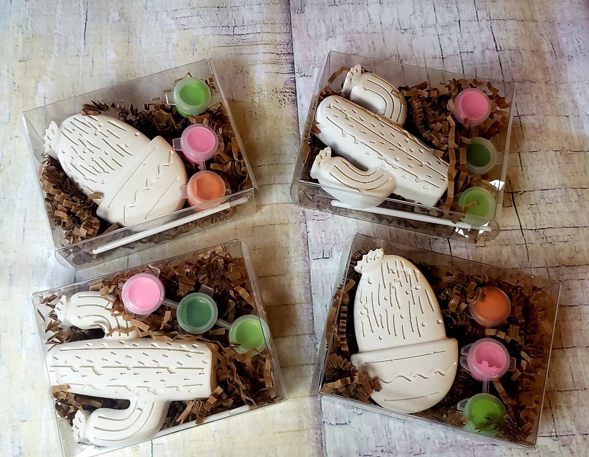 Snazzy Crayons - Venta al por mayor Regalo para invitados - Cactus, Lets Fiesta Birthday Paint Your Own Kits, para fiestas4