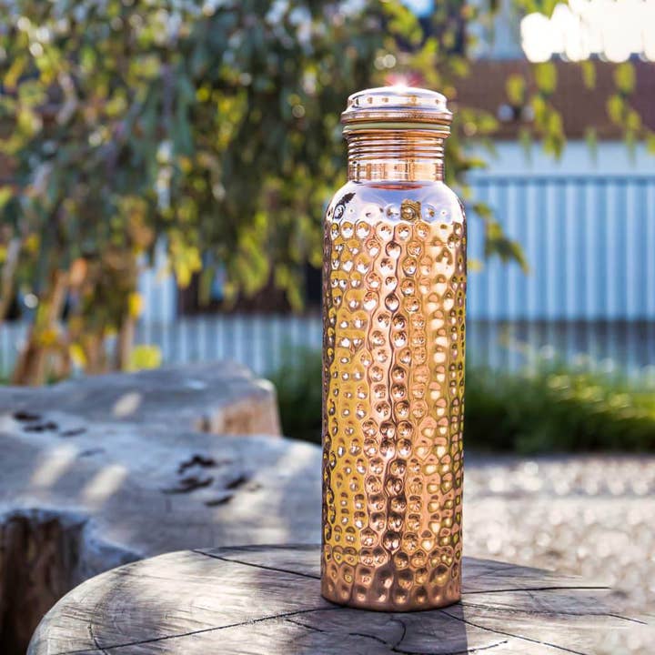 BioFuel: AYURVEDA COPPER DRINKING BOTTLE for wholesale by BioKraftStoff