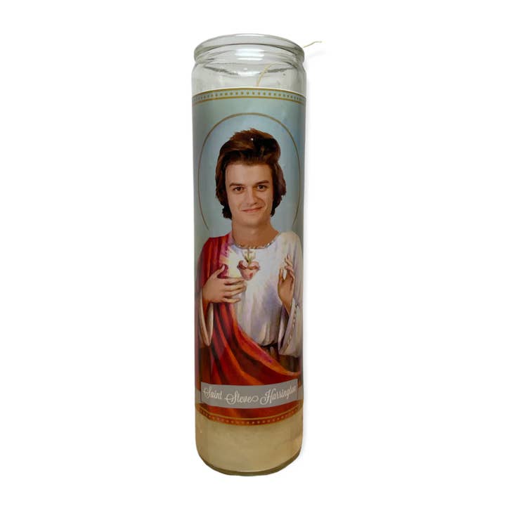 Bougie de prière de dévotion de Steve Harrington pour la vente par The Luminary and Co.