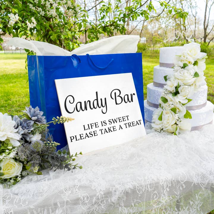 JennyGems - Wholesale Sign - Life Is Sweet! Candy Bar Please Take A Treat™ Wooden Sign6