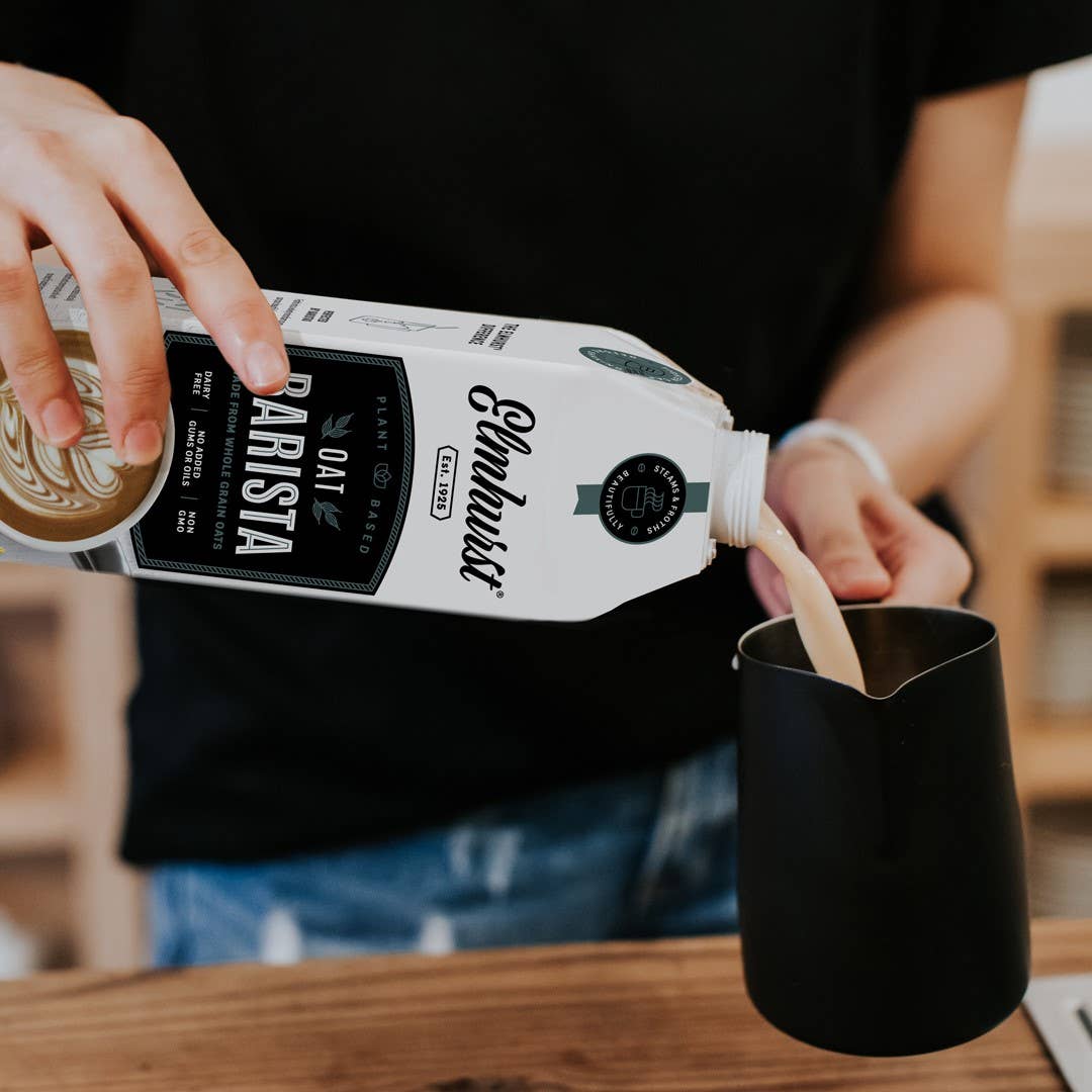 Elmhurst 1925 - Wholesale Non-Dairy Milk - Barista Edition Oat Milk, 32oz [6-Pack]1