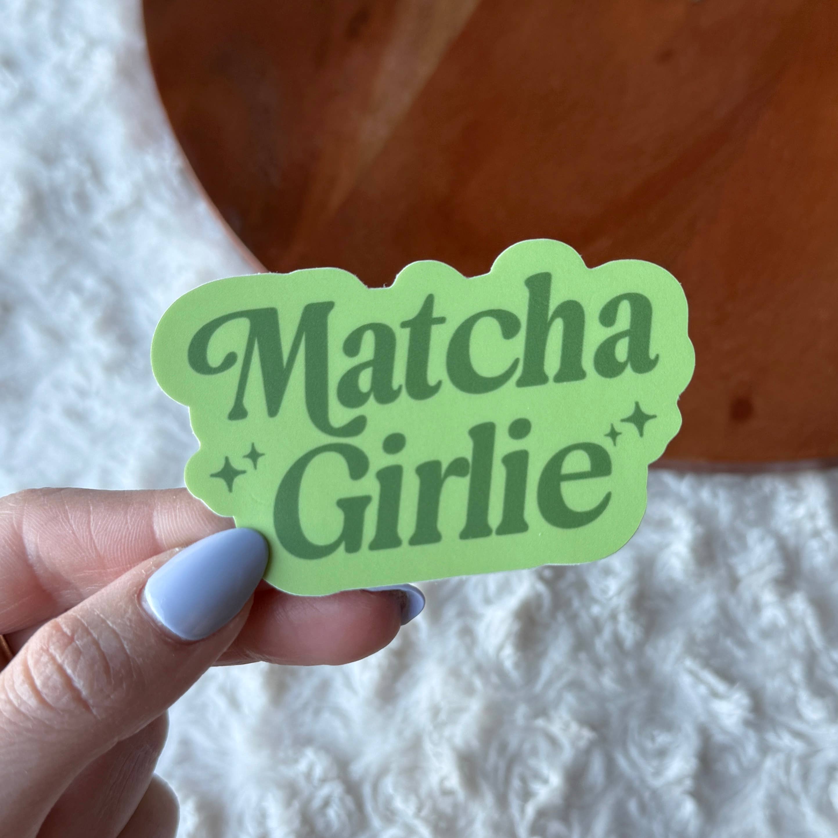 Big Moods - Wholesale Sticker - Matcha Girlie Text Sticker