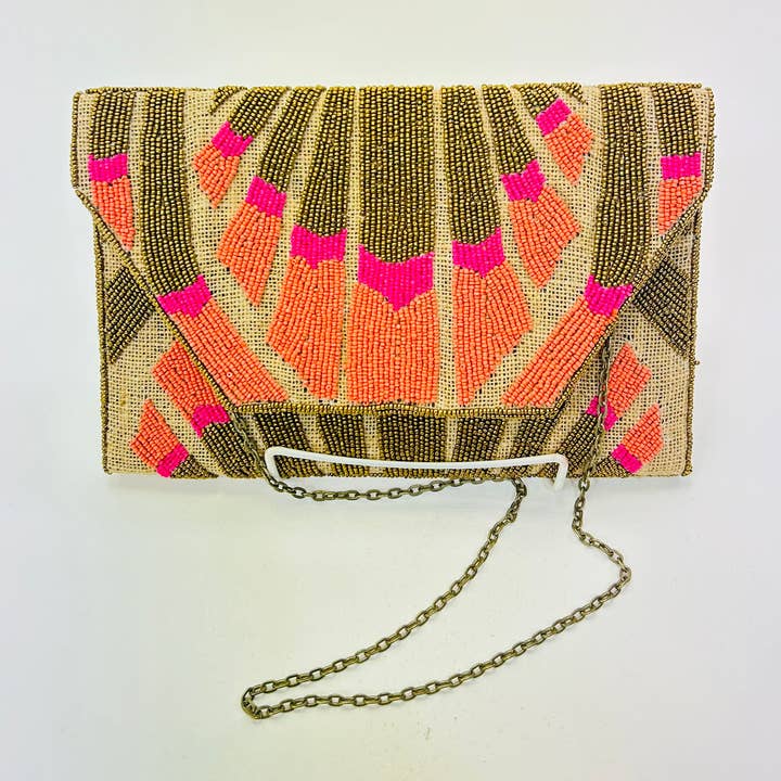 Ranee's - Wholesale Clutch Bag - Women's - Beaded clutch, natural elements, beads, stones- hand made.0