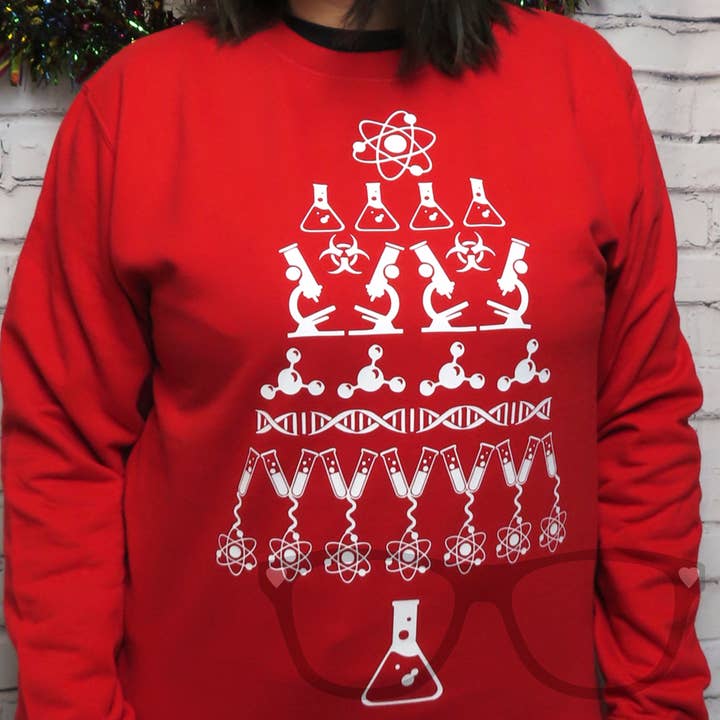 Science Christmas Sweater for wholesale by Mini Geek Boutique