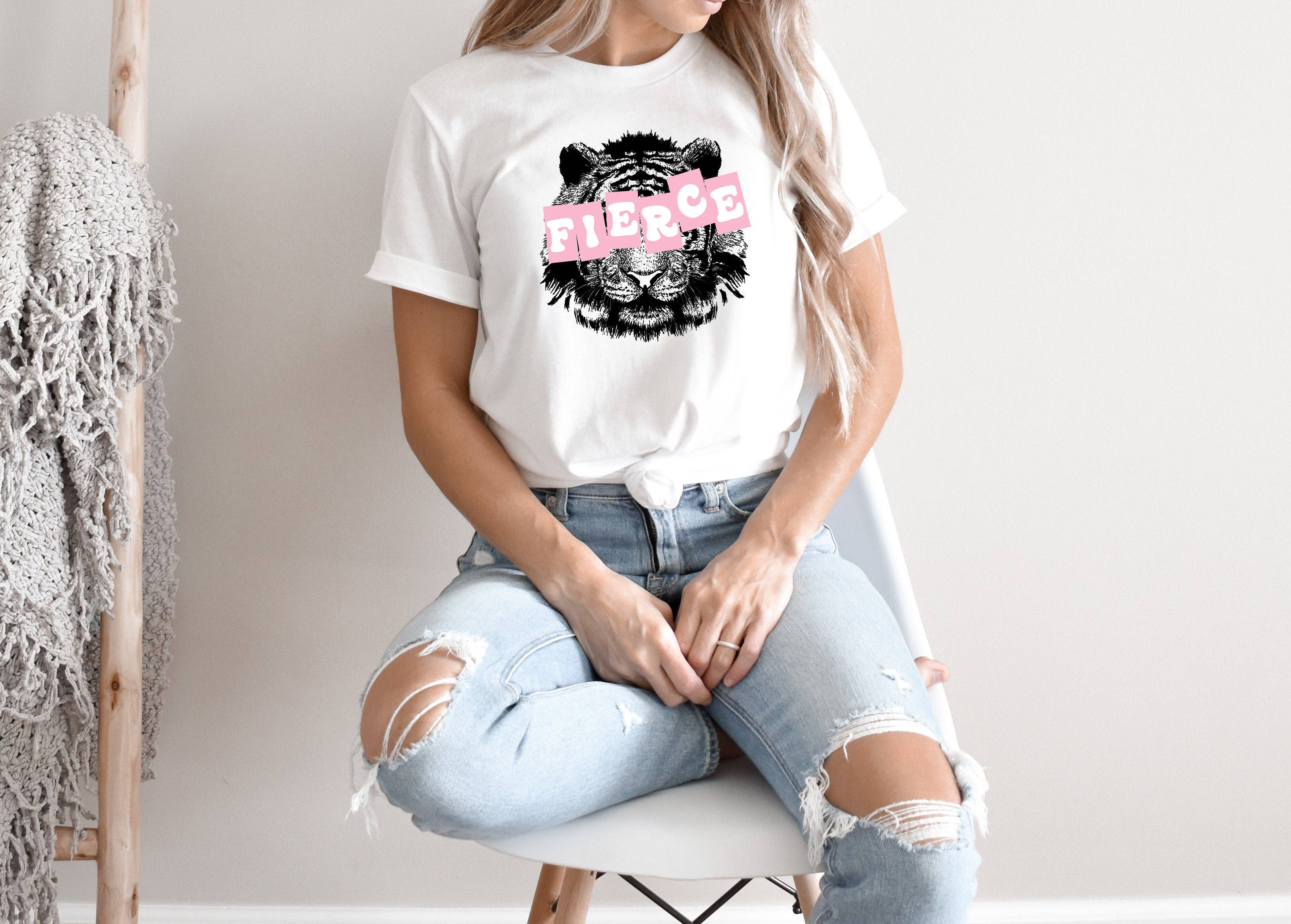 Peach Closet - Wholesale Screen Printed T-Shirt - Women's - Fierce Tee