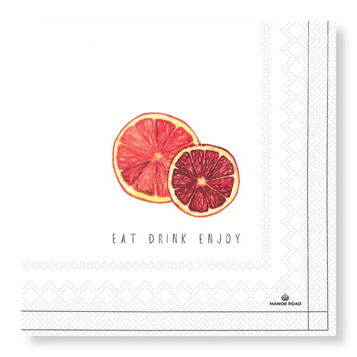 Blood Orange Napkins - Luncheon for wholesale by Manor Road