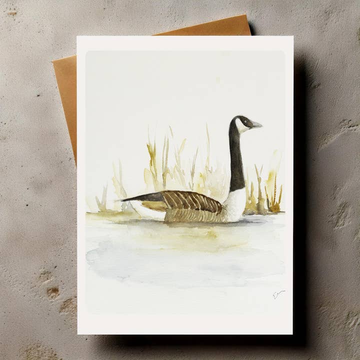 Bird Greeting Card Canadian Goose for wholesale by Bonzo