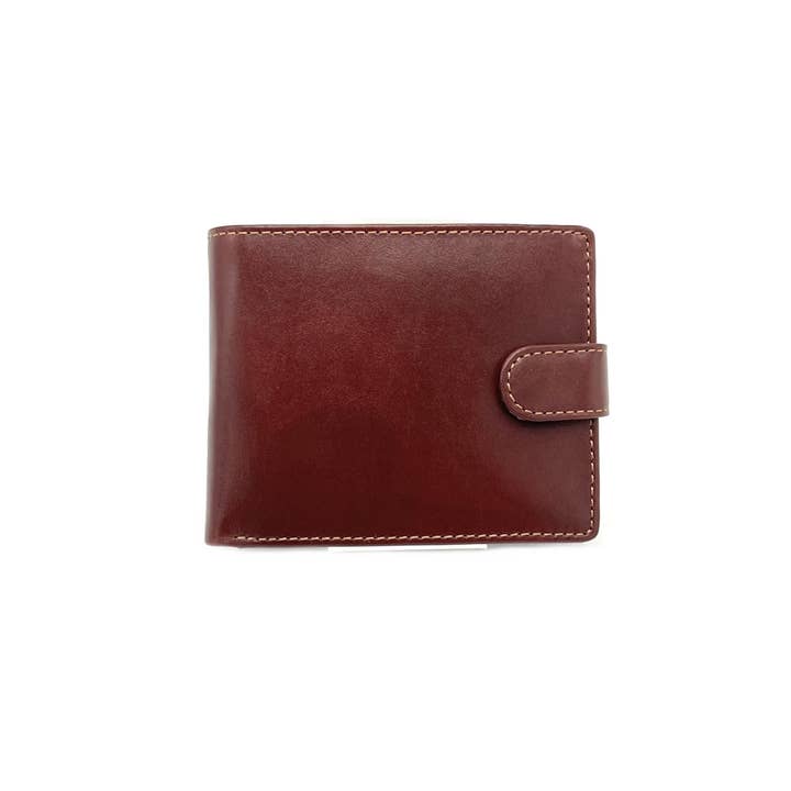 Buffered leather wallet for men, art. 58561 for wholesale by Suie Valentini srl