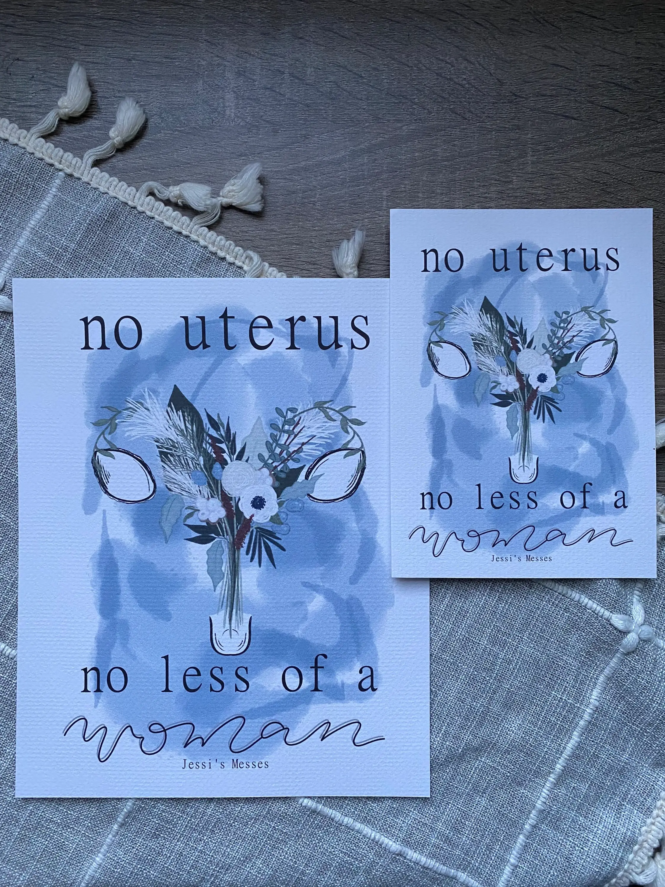 Jessi's Messes - Wholesale Art Print - Uterus Art Print1