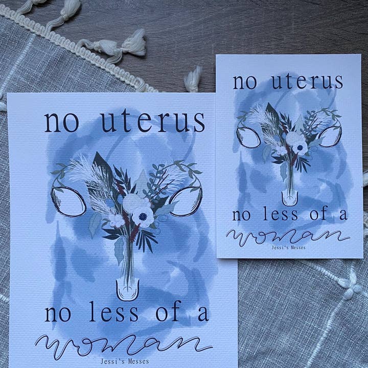 Jessi's Messes - Wholesale Art Print - Uterus Art Print1