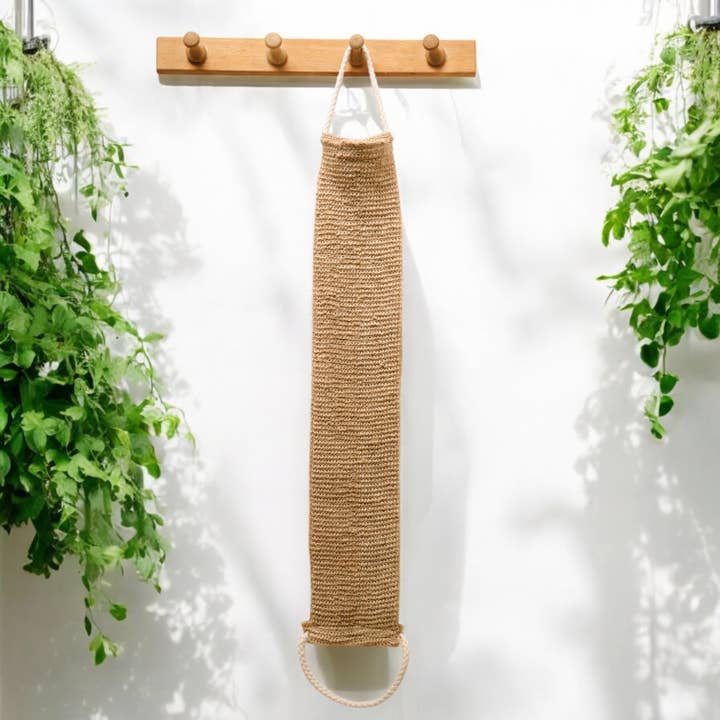 Bamboo Switch - Wholesale Exfoliating Gloves/Mitts - Sisal Linen Back Exfoliating Strap | Earth Day Bestseller