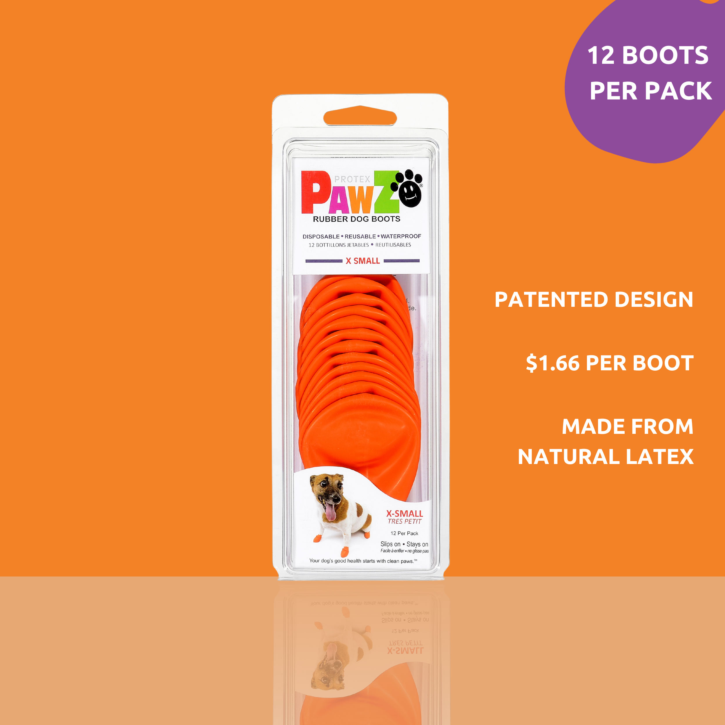 Downtown Pet Supply – wholesale Pet paw protection – PawZ Rubber Dog Boots, 12 Boots14