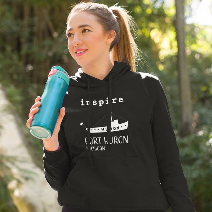 Felpa con cappuccio unisex Inspire Port Huron per la vendita all'ingrosso da parte di inspire