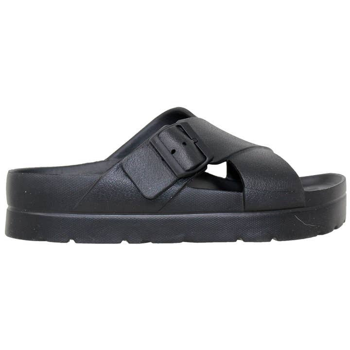 SOBEYO - Wholesale Sandals - Women's - Women's EVA Platform Sandals Criss-Cross Adjustable Buckles