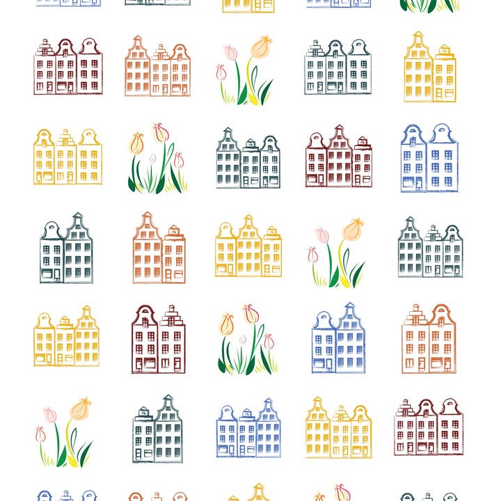 Sticker Varia - Wholesale Sticker - Sticker Sheet Tulips from Amsterdam2