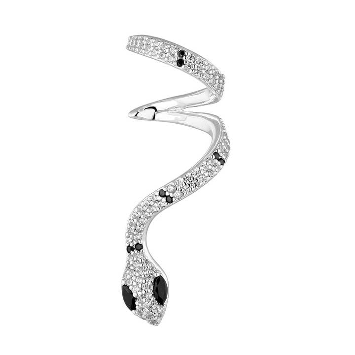 EarCandy Jewelry - Wholesale Cuff/Wrap Earrings - MANIKE SILVER MULTIPLE PIERCING EARRING0