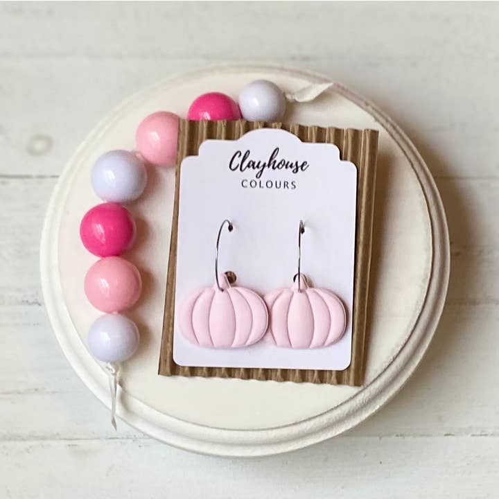 Clayhouse Colours - Wholesale Dangle Earrings - Pink Ghost & Pumpkin Earrings5