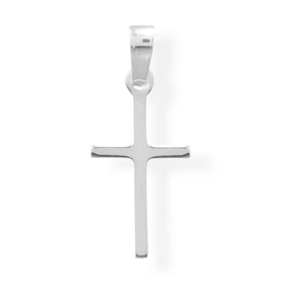 Extra Thin Small Polished Cross Pendant for wholesale by Silver Stars Collection