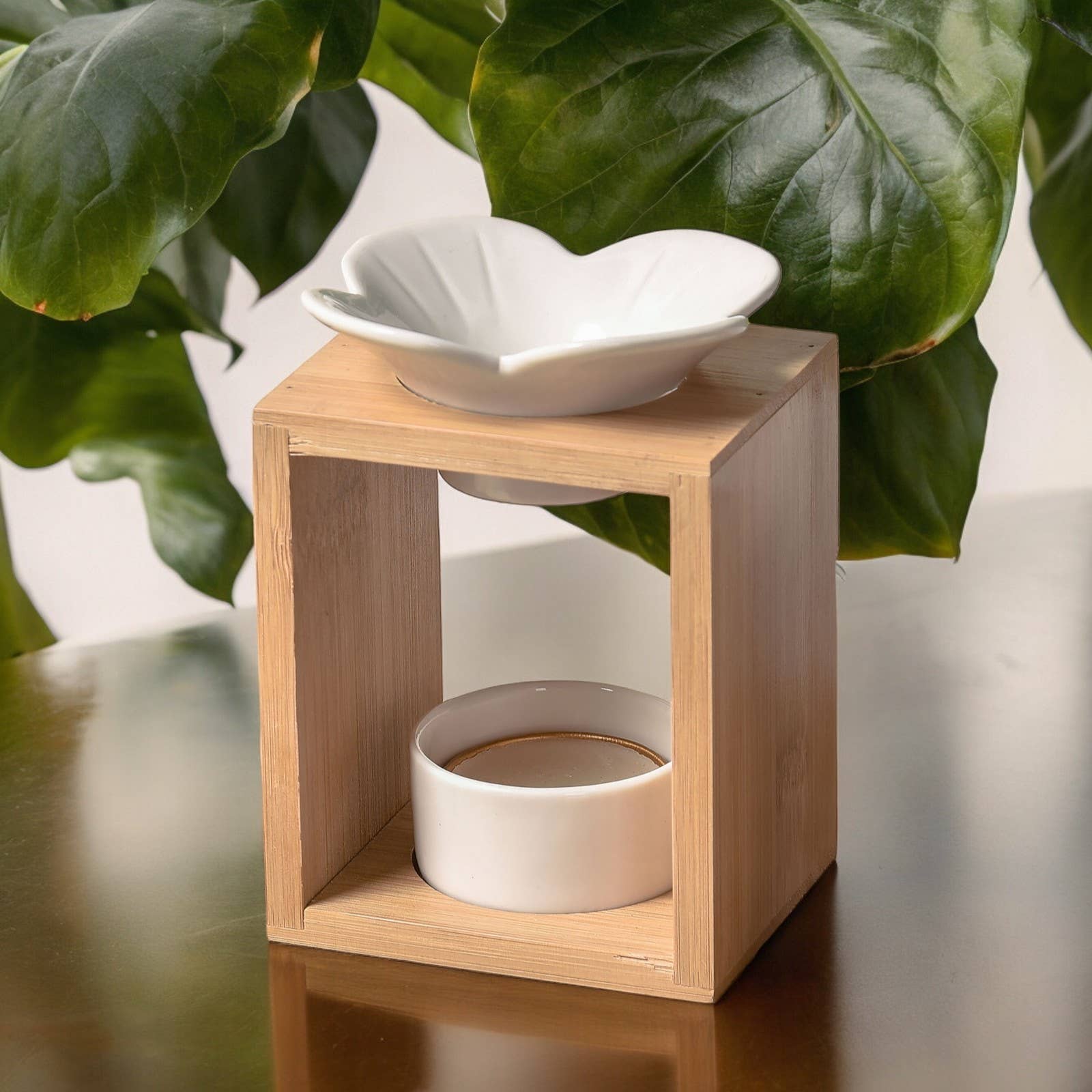 Zen'Arôme - Wholesale Fragrance Warmer - Plumeria Bamboo and Ceramic Scented Wax Burner7
