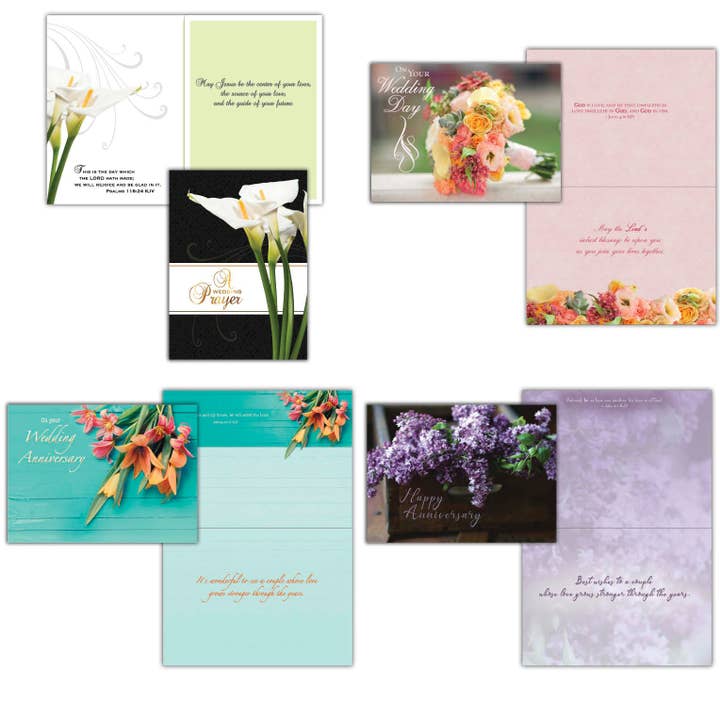 Forever Love Wedding and Anniversary Cards, 12 Boxed Greeting cards by Shared Blessings for wholesale by Crown Point Graphics