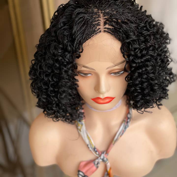Braided Wigs For Black Women, Knotless Braids,Short braids,L for wholesale by Lamuskwigs