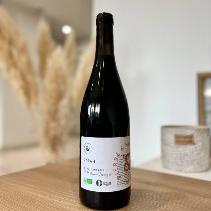 PIERRE ET NICO - Wholesale Red Wine - Organic red wine - IGP Pays d'Oc - 75 cL - Syrah - Pierre & Nico
