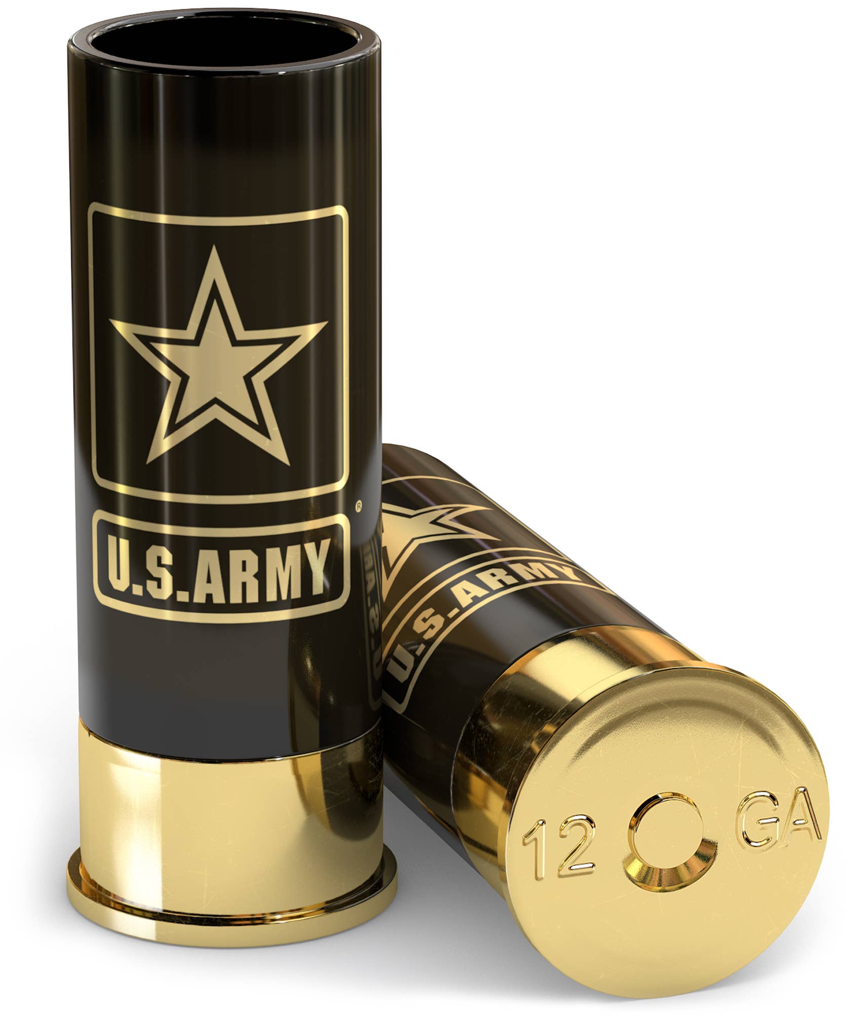 Old Southern Brass - Wholesale Shot Glass - 12 Gauge U.S. Army Shot Glasses - Set of 41