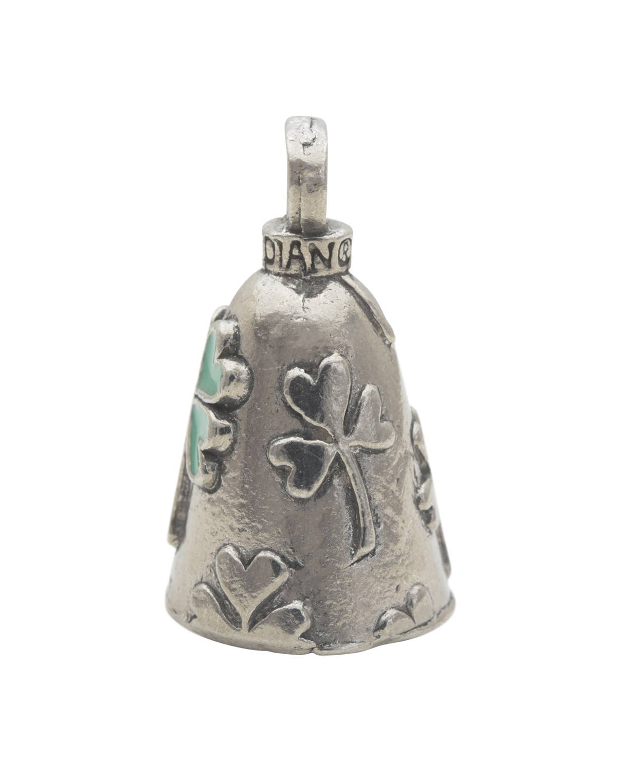Guardian Bell – Porta-chaves - Unissexo por atacado – Sino Shamrock Guardian Bell com Trevo de Quatro Folhas1
