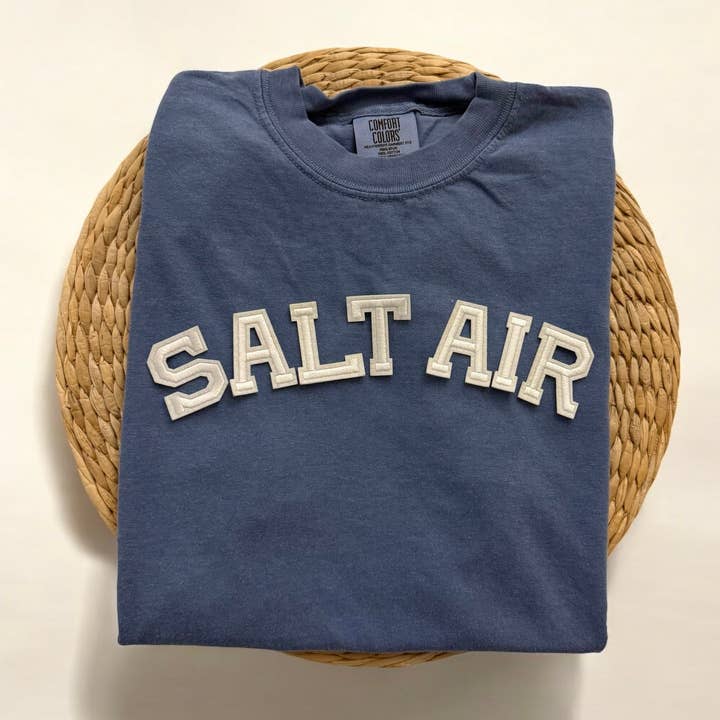 Maglietta a maniche corte Comfort Colors Salt Air, T-shirt da spiaggia per la vendita all'ingrosso da parte di Threads And Needles, INC.