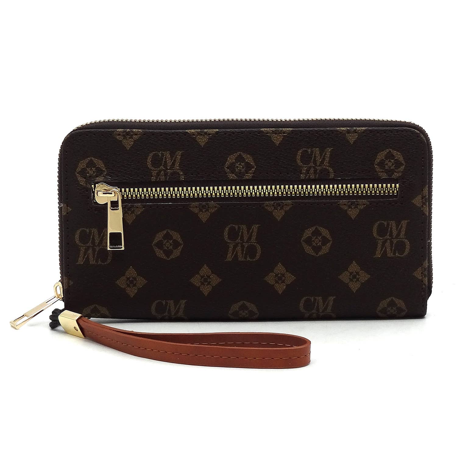 M&M HANDBAGS, LLC. - Wholesale Card Holder - Women's - CS022 Monogram Accordion Card Holder Wallet Wristlet0