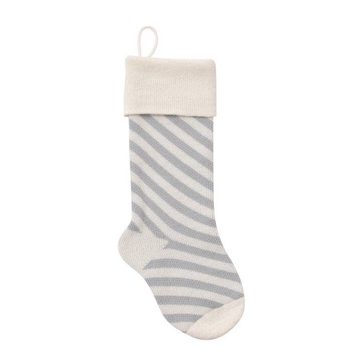 MKS America - Wholesale Holiday Stocking - Diagonal Stripes Christmas Stocking4