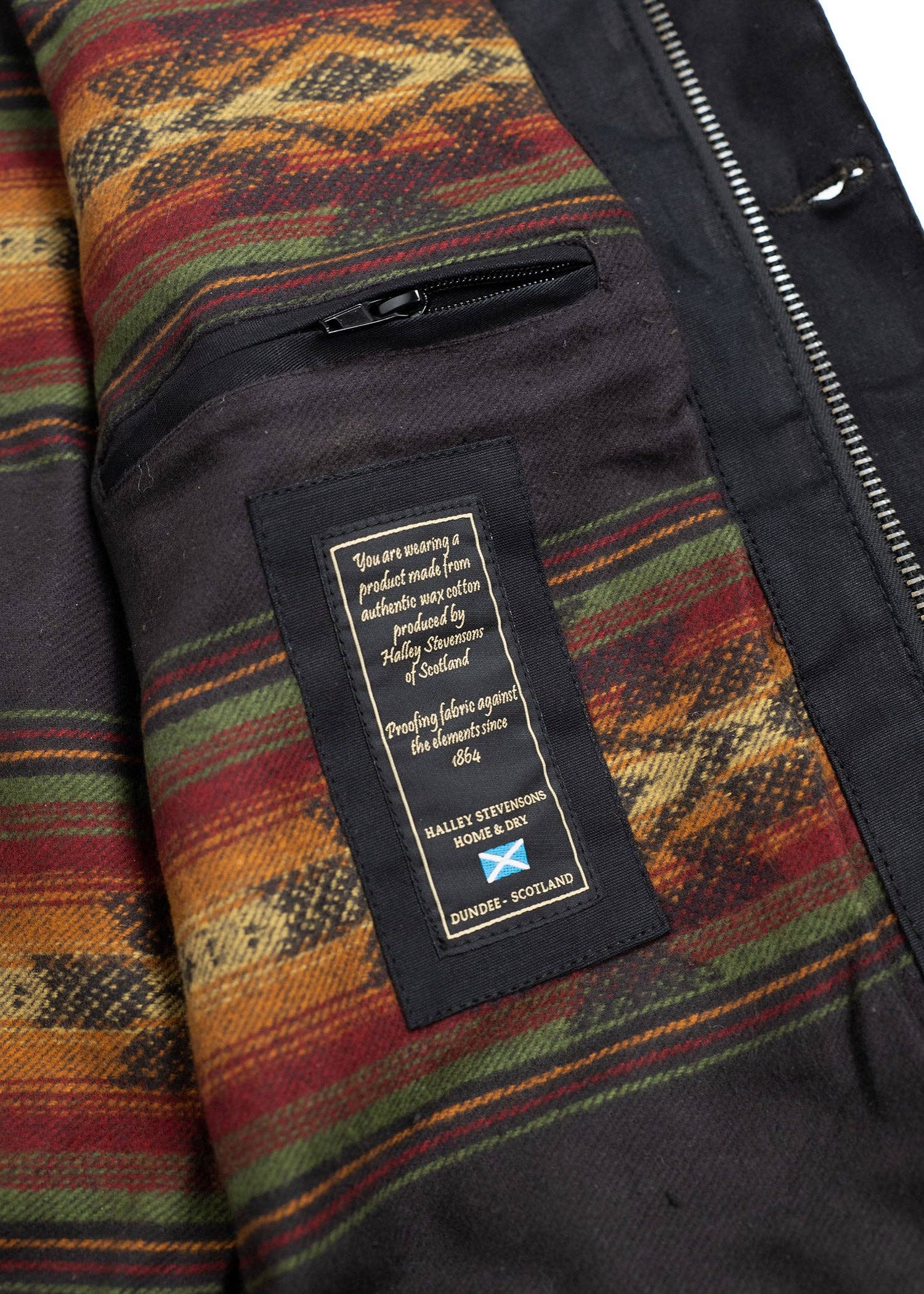 Vintage Black Scout Jacket - Halley Stevensons Waxed Canvas for wholesale on Faire3