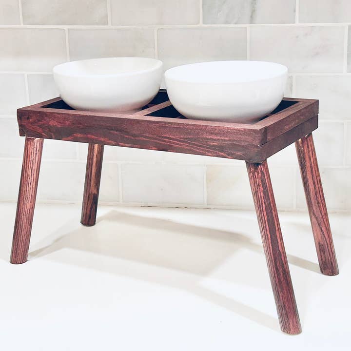 Stort hundeskålstativ | Hævet hundemadstativ | Forhøjet hund for engroshandel hos Rosie and Vi