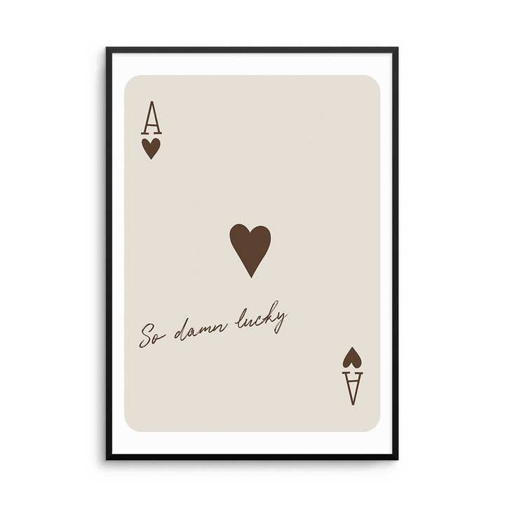 So Damn Lucky Print for wholesale by D'LUXE PRINTS