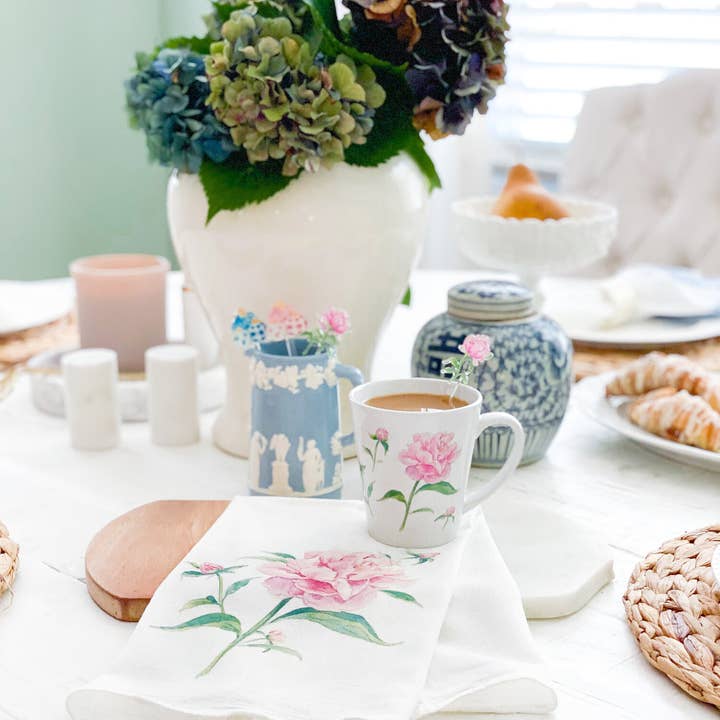 Simply Jessica Marie - Wholesale Drink Stirrer - Peonies Watercolor Acrylic Stir Sticks5