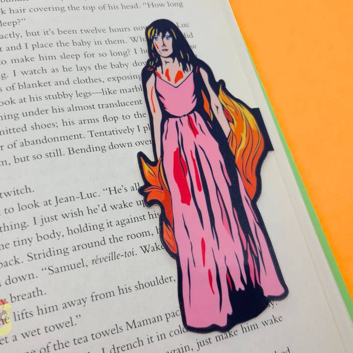 Carrie Magnetic Bookmark for wholesale by Junkyard Bunnie LLC