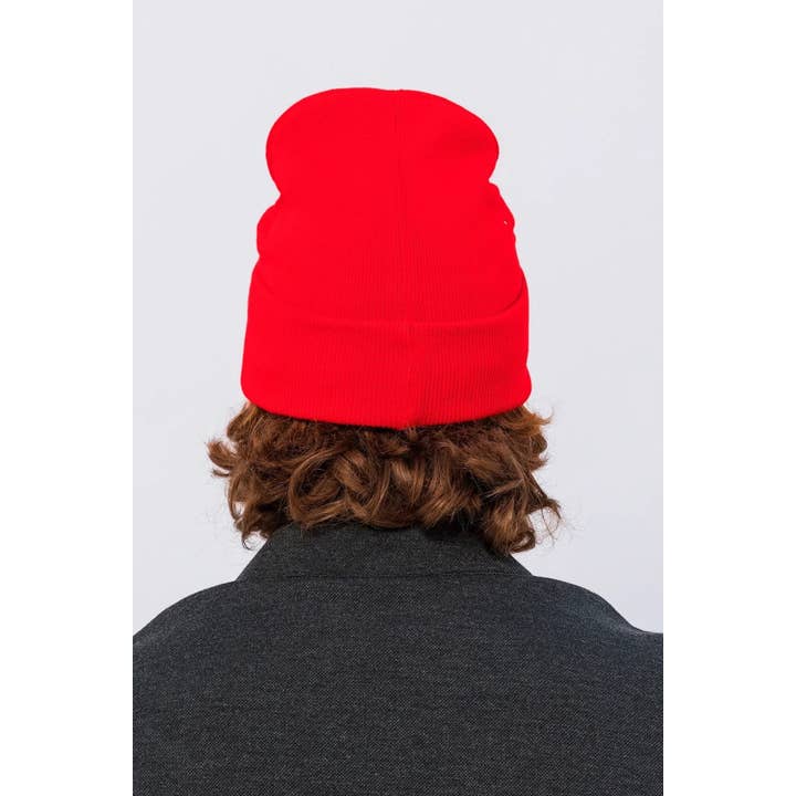 Men's Fine Fit Beanie - Red for wholesale on Faire1