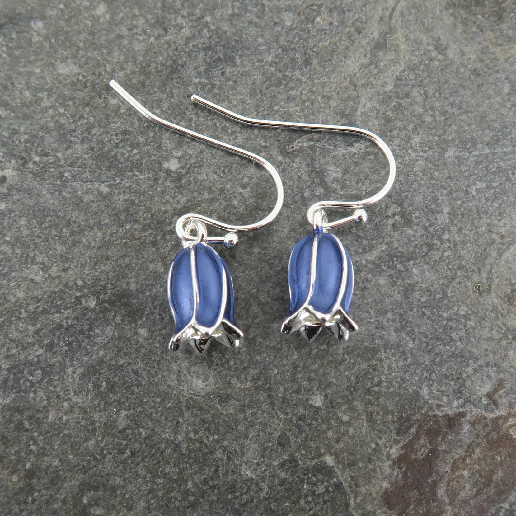 Alexander Thurlow & Co Ltd - Wholesale Dangle Earrings - Bluebell Flower Single Drop Hook Earring3
