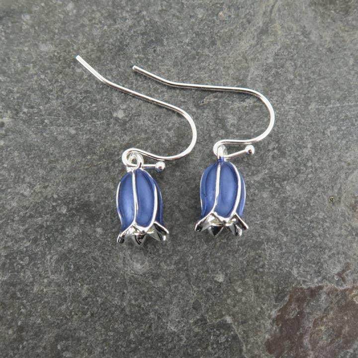 Alexander Thurlow & Co Ltd - Wholesale Dangle Earrings - Bluebell Flower Single Drop Hook Earring3