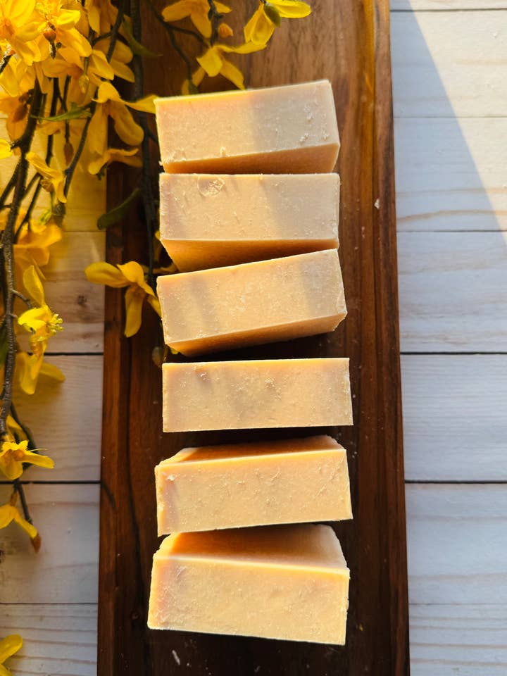 Rose Clay + Sea Salt Tallow Soap for wholesale by Flower Creek Farm Co.