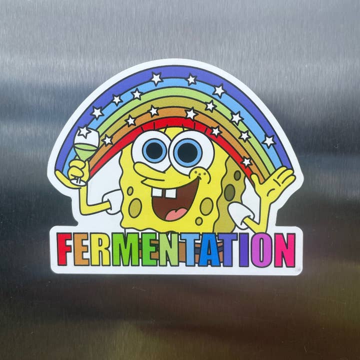 Shitty Wine Memes - Wholesale Magnet - Fermentation Bob Magnet