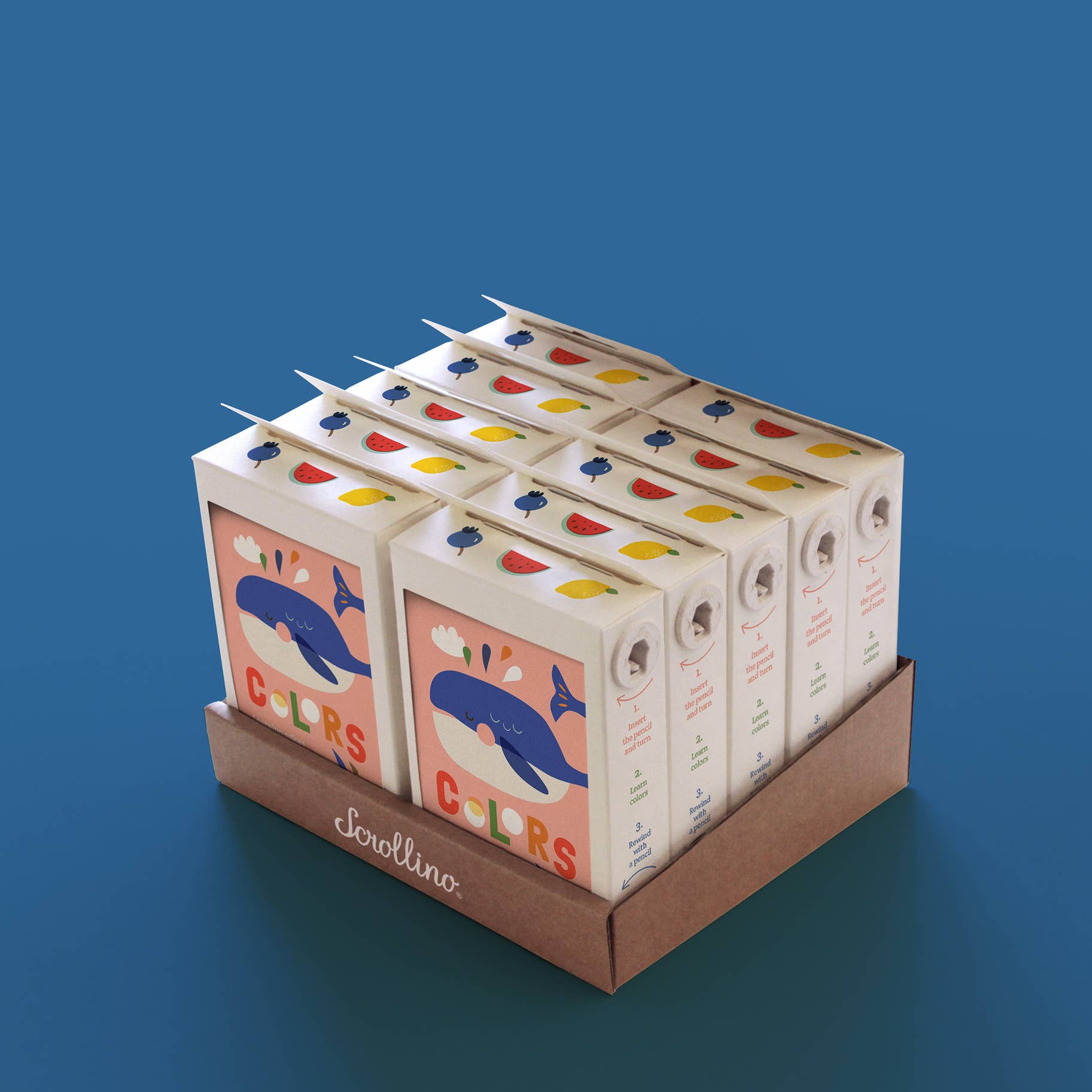 Scrollino - Wholesale Preschool Book (3-5) - Learning book for Kids - Scrollino Colors4