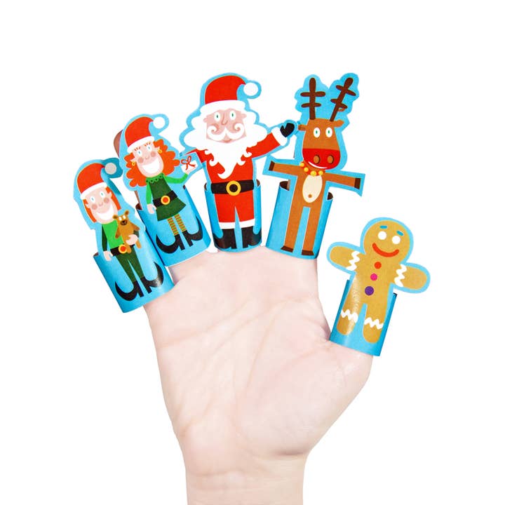 pukaca - Wholesale Finger Puppet - Kids & Baby - Christmas Paper Finger Puppets - Christmas Toy & Gift