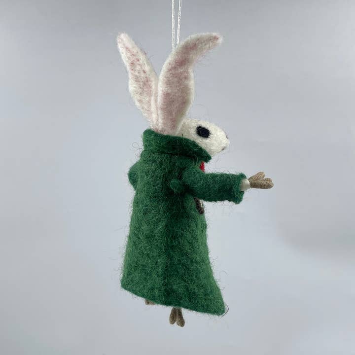 Funky Yak Ltd - Wholesale Ornament - Felt Green Mouse Christmas Decoration/Ornaments6