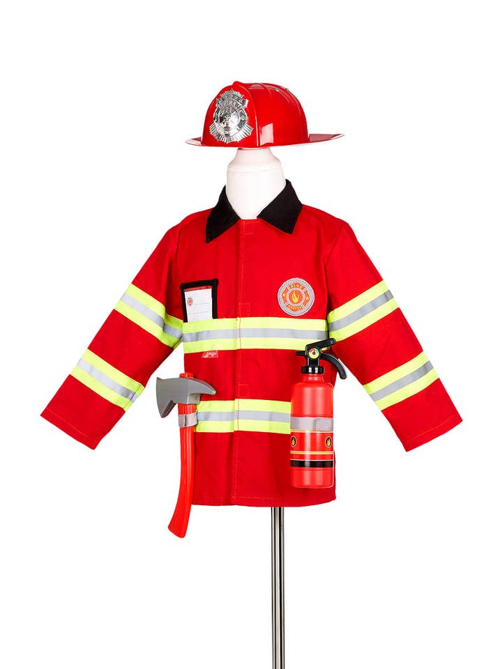 Speedy Monkey - Wholesale Costume - Kids - Fireman Costume Set for Children - Role-Play - (sz 4-7 yrs)
